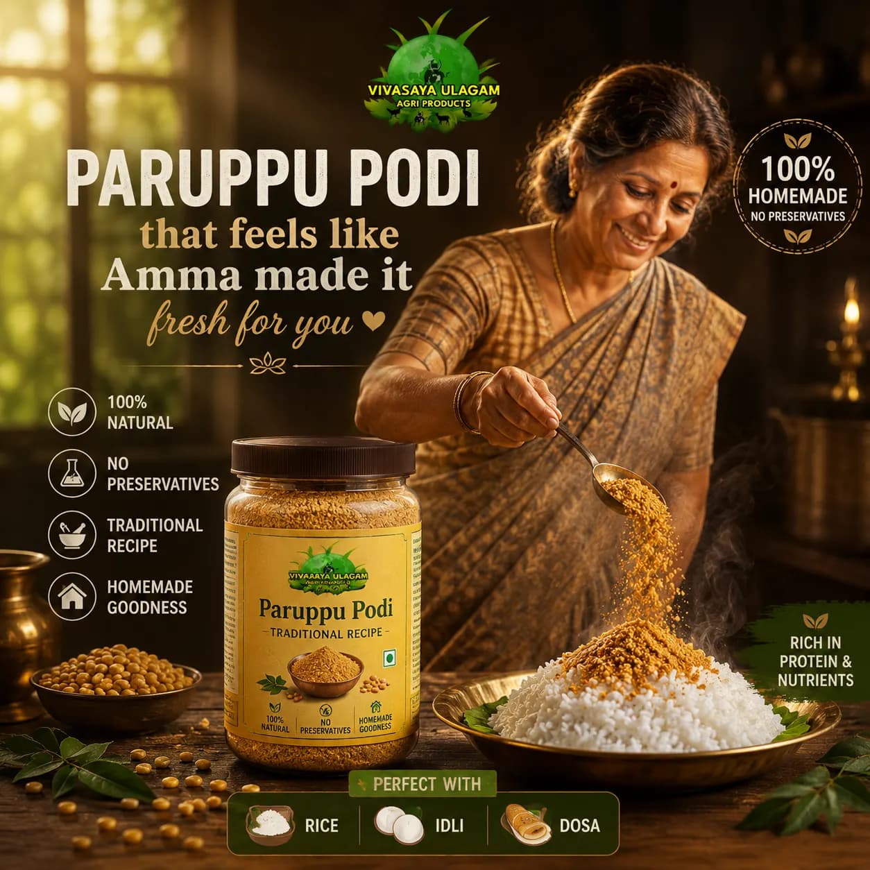 Paruppu Satham Podi